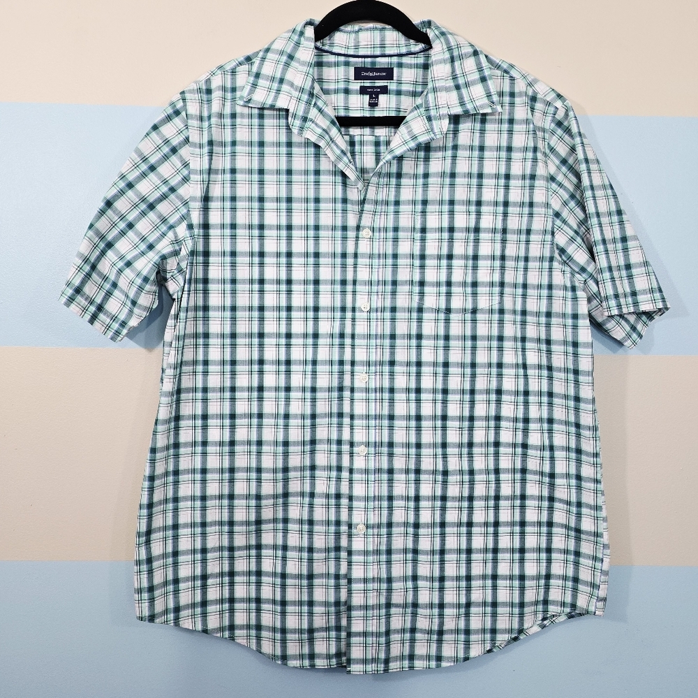 Mens Croft and Barrow Plaid Button Down Shirt - Picture 2 of 7